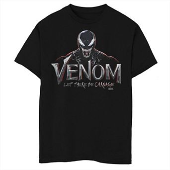 Boys 8-20 Marvel Venom: Let There Be Carnage Portrait Over Logo Graphic Tee