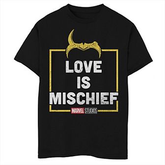 Boys 8-20 Marvel Loki Love Is Mischief Graphic Tee