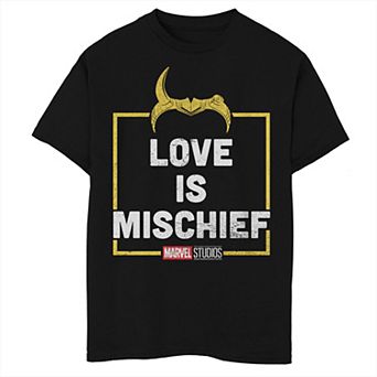 Boys 8-20 Marvel Loki Love Is Mischief Graphic Tee