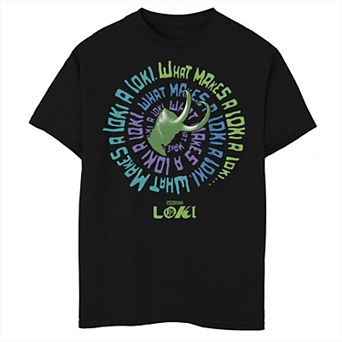 Boys 8-20 Marvel Loki Spiral Quote Graphic Tee