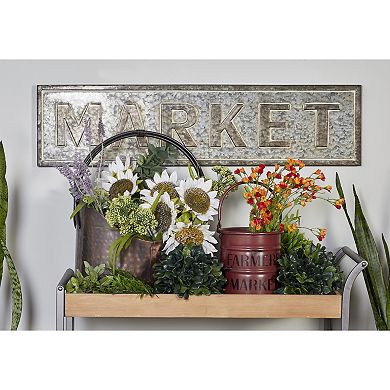 Stella & Eve Gray Iron Market Wall Decor