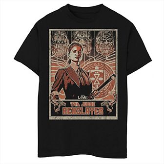 Boys 8-20 Marvel Loki Judge Renslayer Poster Graphic Tee