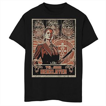 Boys 8-20 Marvel Loki Judge Renslayer Poster Graphic Tee