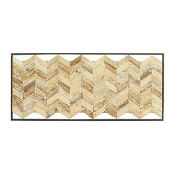 Stella & Eve Chevron Distressed Wall Decor