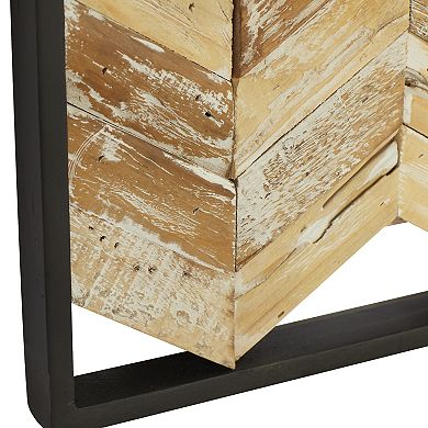 Stella & Eve Chevron Distressed Wall Decor