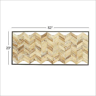 Stella & Eve Chevron Distressed Wall Decor