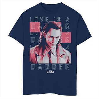 Boys 8-20 Marvel Loki Love Is A Dagger Quote Graphic Tee