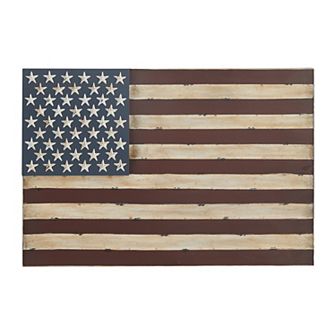 Stella & Eve Wrought-Iron American Flag Wall Decor