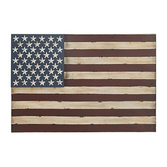 Stella & Eve Wrought-Iron American Flag Wall Decor