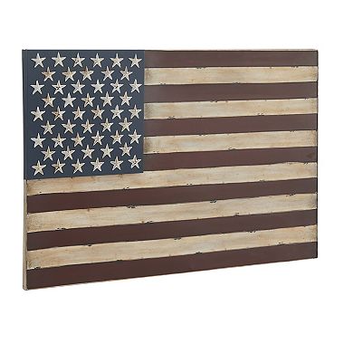 Stella & Eve Wrought-Iron American Flag Wall Decor