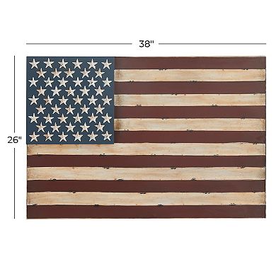 Stella & Eve Wrought-Iron American Flag Wall Decor