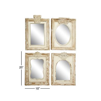 Stella & Eve Antique-Style Wall Mirror 4-Piece Set