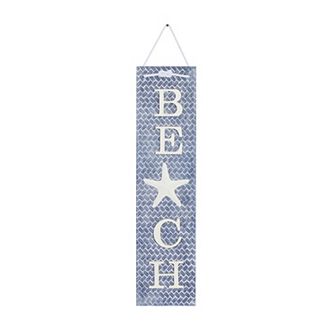 Stella & Eve Pine Wood "Beach" Wall Decor