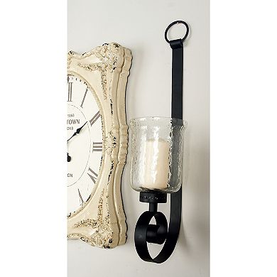 Stella & Eve Handmade Black Iron Wall Sconce