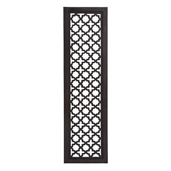 Stella & Eve Black Lattice Wood Wall Decor