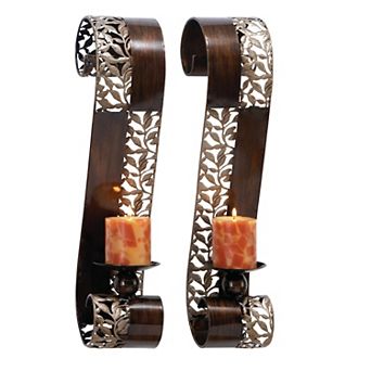 Stella & Eve Iron Wall Sconce 2 pc Set