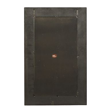 Stella & Eve Black Floral Wood Wall Mirror