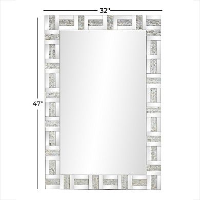 Stella & Eve Silver Wood Wall Mirror