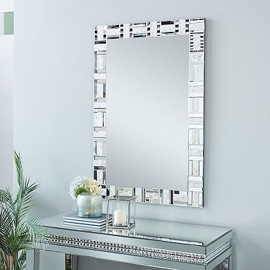 Stella & Eve Silver Wood Wall Mirror