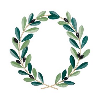 Stella & Eve Green Iron Wall Decor