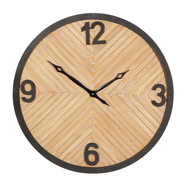 Stella & Eve Minimalist Wood Wall Clock