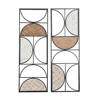Stella & Eve Geometric Iron Wall Decor 2 pc Set