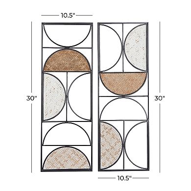 Stella & Eve Geometric Iron Wall Decor 2-Piece Set