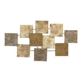 Stella & Eve Abstract Gold Metal Wall Decor