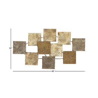 Stella & Eve Abstract Gold Metal Wall Decor