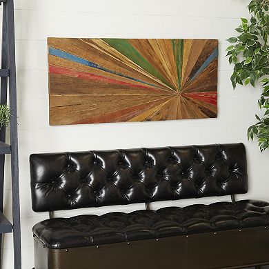 Stella & Eve Teak Wood Sunburst Wall Decor
