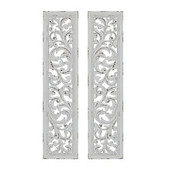 Stella & Eve Carved Wood Wall Decor 2 pc Set