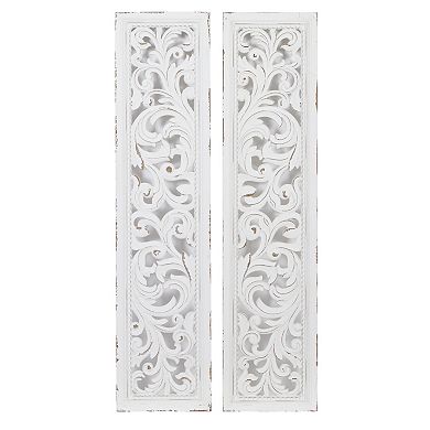 Stella & Eve Carved Wood Wall Decor 2-Piece Set