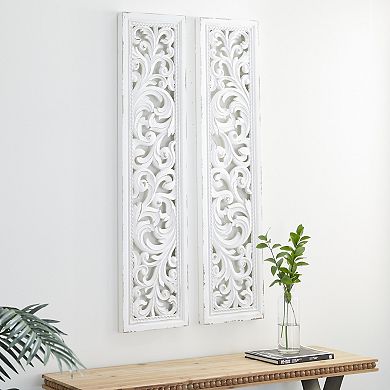 Stella & Eve Carved Wood Wall Decor 2-Piece Set