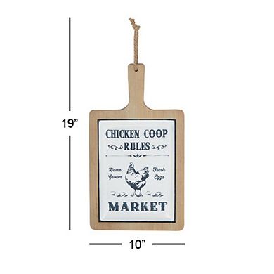 Stella & Eve Chicken Coop Rules Wall Decor