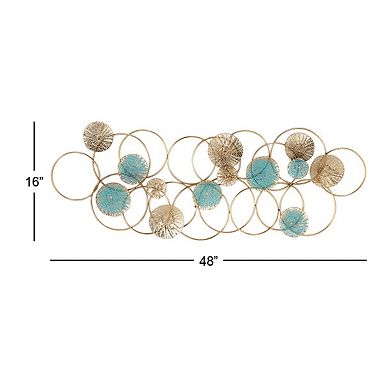 Stella & Eve Rose Gold Finish Circle Wall Decor