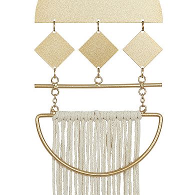 Stella & Eve Geometric Tassel Wall Decor