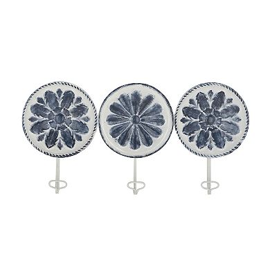 Stella & Eve Floral 3-Hook Wall Decor