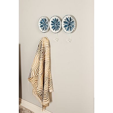 Stella & Eve Floral 3-Hook Wall Decor