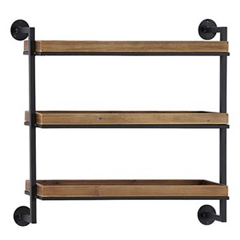 Stella & Eve 3-Shelf Wood Wall Decor