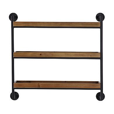 Stella & Eve 3-Shelf Wood Wall Decor