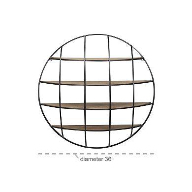 Stella & Eve Convex 4-Shelf Wall Decor