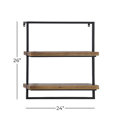 Stella & Eve Two Shelf Wall Decor