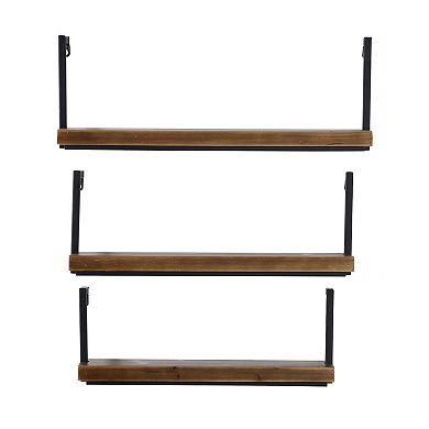 Stella & Eve Two Tone Shelf Wall Decor 3-piece Set