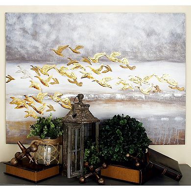 Stella & Eve Gold Finish Bird Framed Wall Art