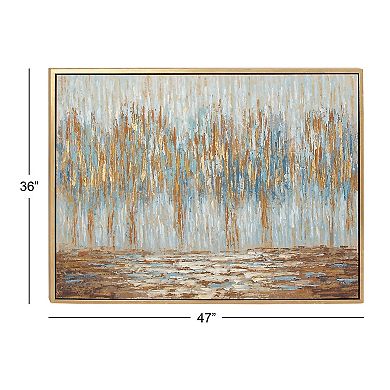Stella & Eve Gold Finish Abstract Framed Wall Art