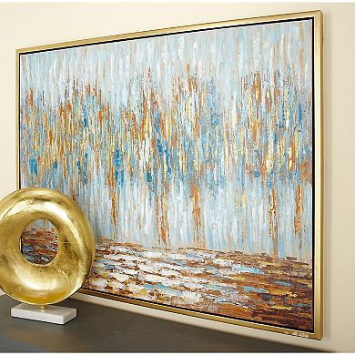 Stella & Eve Gold Finish Abstract Framed Wall Art