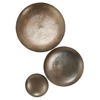 Stella & Eve Textured Round Wall Decor 3 pc Set
