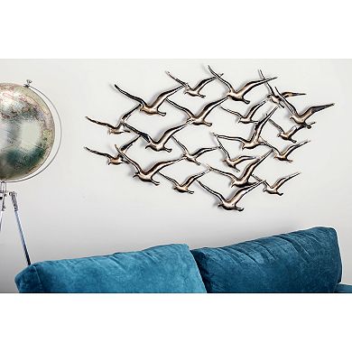 Stella & Eve Gold Finish Birds Wall Decor
