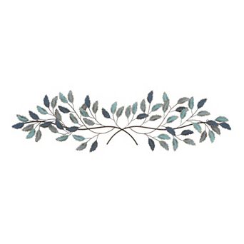 Stella & Eve Blue Leaves Wall Decor