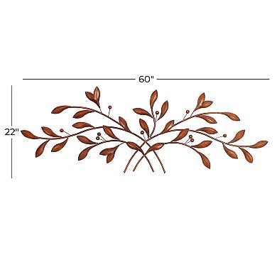 Stella & Eve Iron Leaves Wall Decor